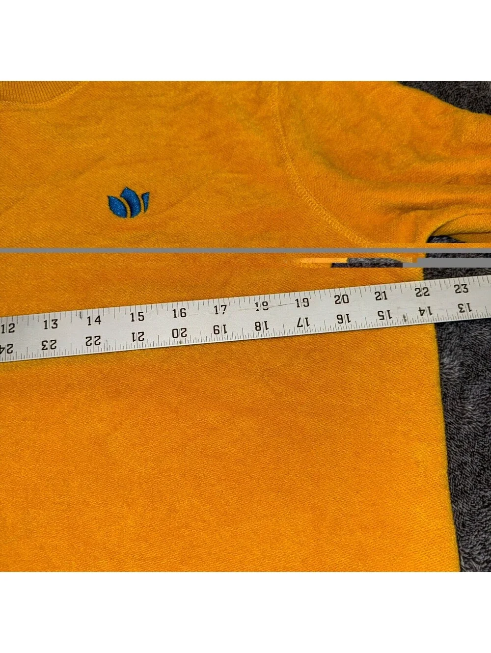 Dutch Bros Coffee Sweater Fleece Sweatshirt Fleece Men's Size Medium Yellow